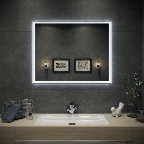 сенсорное зеркало с подсветкой для ванной